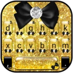 Logo of Glitter Golden Bow Theme android Application 